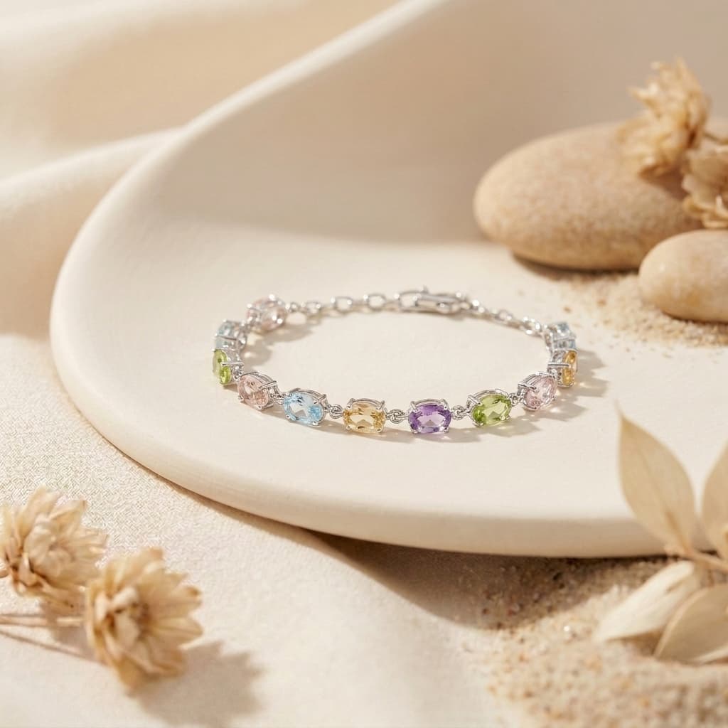 Gemstone Bracelet — Color and sparkle in one piece at Levit Jewelers in Massapequa Park